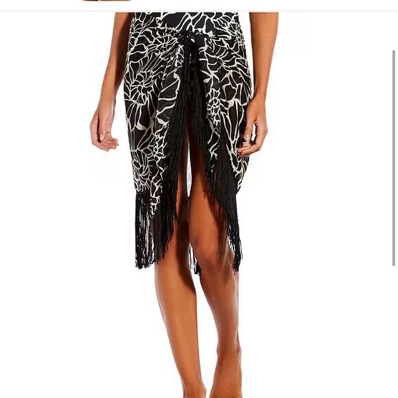 ANTONIO MELANI Other - Antonio Melani M.G. Style Augustine Fringe Pareo Sarong Swimsuit Cover-Up